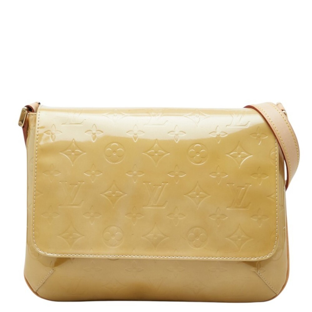 Louis Vuitton Monogram Vernis Thompson Street Shoulder Bag M91008 Beige Paten...